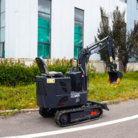 Mini excavatrices maison petite trancheuse hydraulique électrique avec accessoires