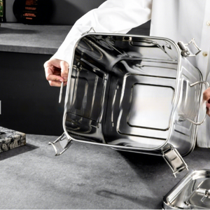Contenitore Quadrato Sigillato in Acciaio Inox 304 <span class=keywords><strong>per</strong></span> <span class=keywords><strong>Olio</strong></span>, <span class=keywords><strong>Olio</strong></span> di Arachidi, Latte, Vino - Capacità 20-75L Stile Classico Cinese - Product Image 4