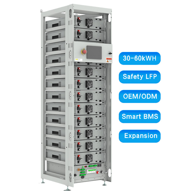 30/40/50/60kWH OEM/ODM Back up Battery Industrial Energy Storage Cabinet High Voltage LFP Batteries