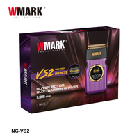 WMARK NG-VS2 Max 9000RPM Rasoir électrique pour barbier à rotor externe sans paliers, tête de rasoir à lames oscillantes, rasoir électrique pour hommes pour salon de barbier