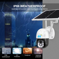 Kamera CCTV Nirkabel V380 Terlaris, Kamera Keamanan Tenaga Surya dengan Baterai, Kamera Wifi PTZ Bertenaga Surya untuk Luar Ruangan