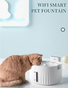 Bebedero Manual para Mascotas de 3L (101oz), Dispensador de Agua de Plástico para Perros y Gatos, Fuente de Agua con Filtración Automática y Circulación de Agua, Portátil para el Hogar - Product Image 2