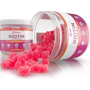 Vente d'usine Biotine Soutien du système immunitaire Gummies végétaliens Cheveux brillants Gummies à la biotine Complément de biotine Peau éclatante Gummies vitaminiques - Product Image 2