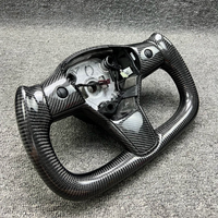 Volant en fibre de carbone compatible avec Tesla Model S X Y Model 3 Yoke, amélioration et modification personnalisables, chauffage intégré