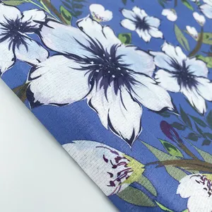 Wholesale custom floral pattern design digital printed tyvek print paper for DIY bag/clothes