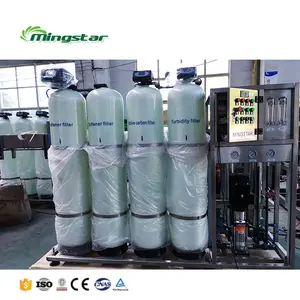 Mingstar small scale pure water 500L 1000L 2000L Home Water Filter Treatment Machine Reverse Osmosis ro water purifier