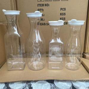 Bouteille à jus transparente de <span class=keywords><strong>1</strong></span> L et <span class=keywords><strong>1</strong></span>,<span class=keywords><strong>5</strong></span> L, carafe à eau, carafe à jus chaud ou froid, carafes en <span class=keywords><strong>plastique</strong></span> transparent - Product Image 6