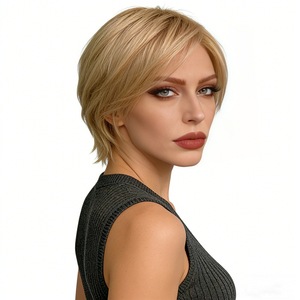 Hyaku Fumi <b>Short</b> Straight <b>Wig</b> K75 Synthetic Fiber Side Parted Women's <b>Wig</b> Any Face Shape Cross Border Dropshipping - Product Image 3