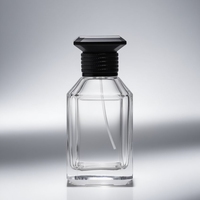 Bouteilles transparentes de 30 ml, 50 ml, 100 ml, bouteilles de parfum vides de haute qualité avec pompes à parfum