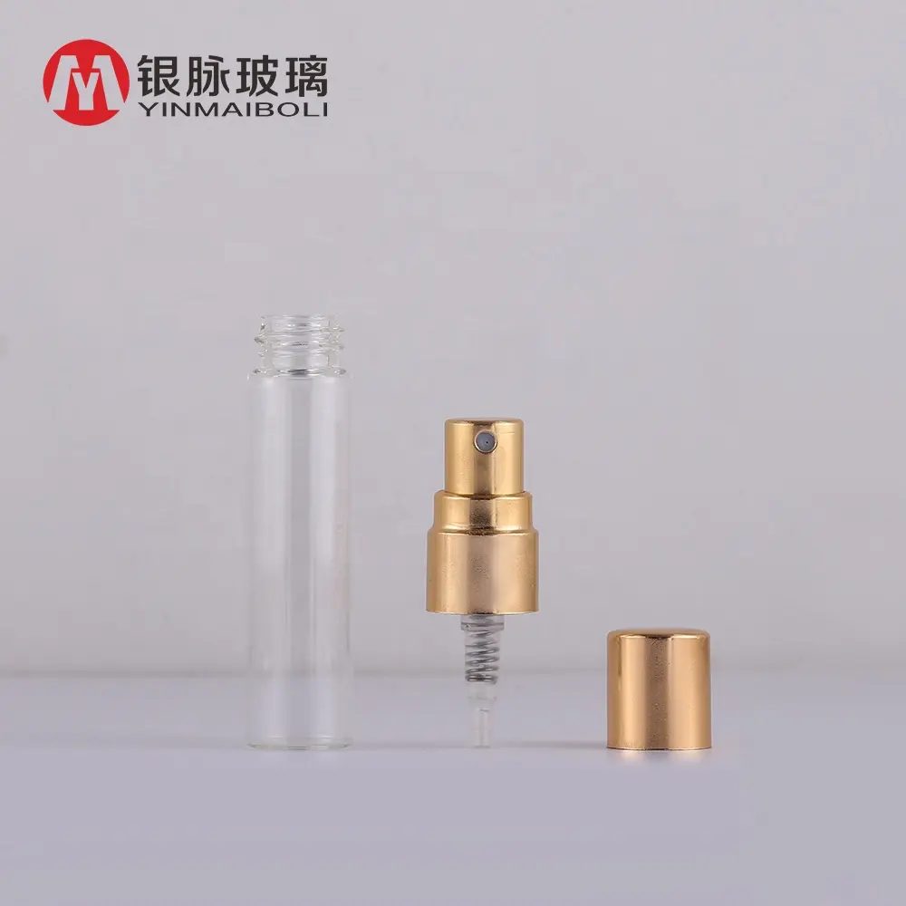 Free Sample 2ml 3ml 5ml Empty Small Clear Glass Bottle Spray Pen Type Atomizer Manufacturer