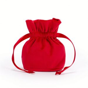 Sacs en velours personnalisés pour mariage et soirée, petits sacs pliables pour cosmétiques, bijoux, cadeaux, avec cordon de serrage - Product Image 5