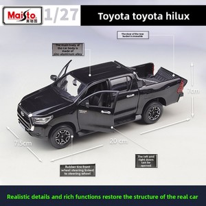 <span class=keywords><strong>Maisto</strong></span> 1:27 Hilux Pickup Modellino in Metallo Pressofuso Veicoli Giocattolo per Collezionisti Regalo Vendita all'Ingrosso - Product Image 3