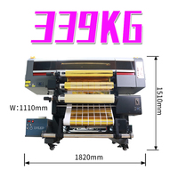 Imprimante UV DTF pour l'impression d'étiquettes adhésives, 60 cm, entièrement automatique, machine DTF tout-en-un, 9,3 m²/h pour la publicité