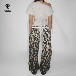 T-shirt <span class=keywords><strong>monospalla</strong></span> personalizzata a manica corta in cotone a costine, top slim fit casual streetwear da donna, pullover estivo sexy - Product Image 5