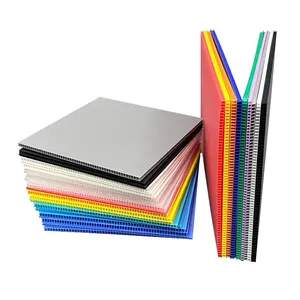 Manufacturer Promotion High Quality Antistatic Waterproof Stackable Hollow Colorful Sheet Pp Corrugated Sheet Coroplast Sheet