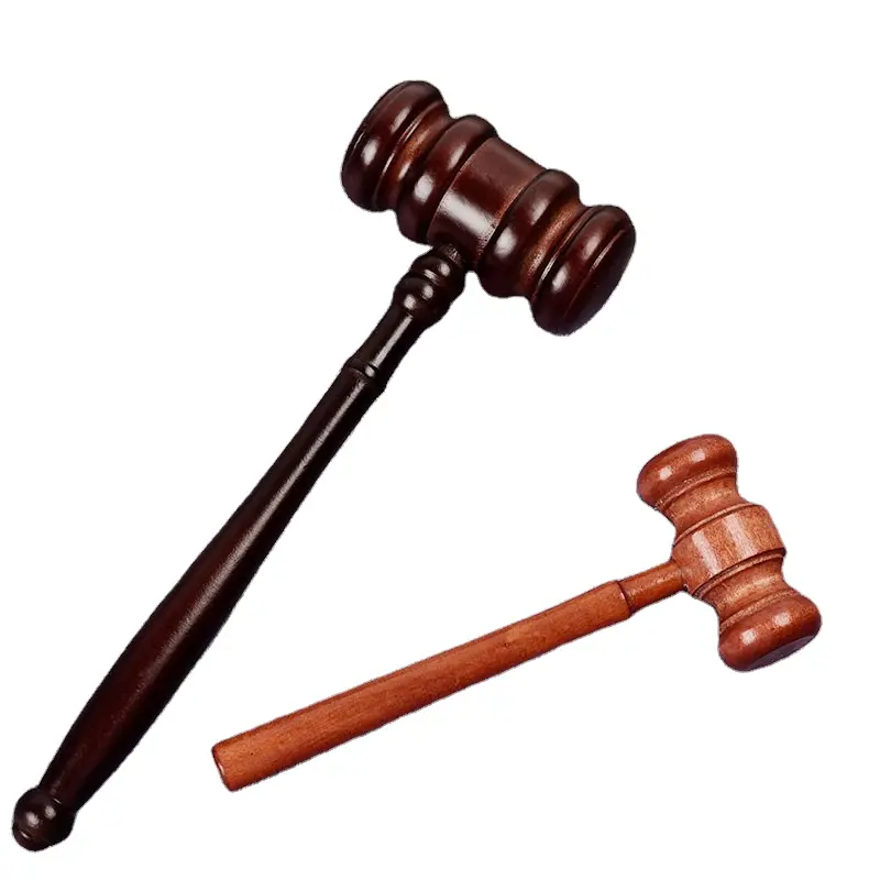 Factory Direct Sale Gavel Judge's Handcrafted Law Lawyer Auctioneer University Association Simulated Wooden Judge Hammer