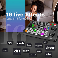 F998 Carte Son Interface Audio Table de Mixage Enregistrement OTG DJ Karaoké Studio Live Externe F988 Carte Son USB