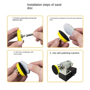 Mini máquina pulidora <span class=keywords><strong>de</strong></span> Motor eléctrico <span class=keywords><strong>de</strong></span> CC <span class=keywords><strong>de</strong></span> escritorio automático 220V 0.1kW hogar pequeño pulido <span class=keywords><strong>pila</strong></span> agujero lijado cuchillo amoladora - Product Image 6