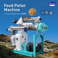 Máquina de Pellets YUDA 4-6 T/H para Alimento Animal, para Aves de Corral y Cerdos