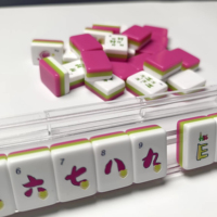 Tuiles de Mahjong de Luxe en Gros, 160 Tuiles de Plateau Ordinaire à Trois Couches, Conception à Quatre Couches, Résistantes à l'Eau, Portables pour le Camping