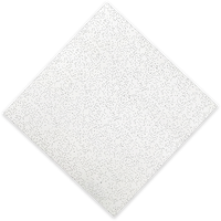 Plaque de plafond ignifuge et hydrofuge en fibres minérales pour bureau, panneau acoustique carré moderne et artistique, isolation thermique