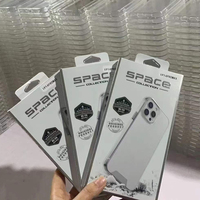 Coque de téléphone coque d'espace clair de luxe pour iPhone 11 12 13 14 15 Pro Max coque en acrylique dur étuis transparents en cristal