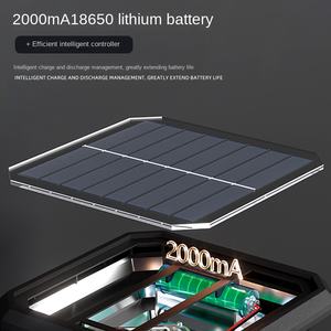 Al Aire Libre de aluminio IP65 impermeable jardín paisaje luces Solar Powered LED puerta luz con cálido Pilar luces Base tipo E27 - Product Image 4