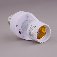 Support de lampe à détecteur de mouvement PIR E27, adaptateur de douille d'ampoule intelligente, allumage/extinction automatique, pour porche, escalier, sous-sol