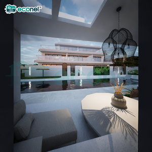 Villa modulaire préfabriquée moderne chinoise à 3 étages, toit plat, 4 chambres, design européen, <span class=keywords><strong>maison</strong></span> de luxe écologique - Product Image 5