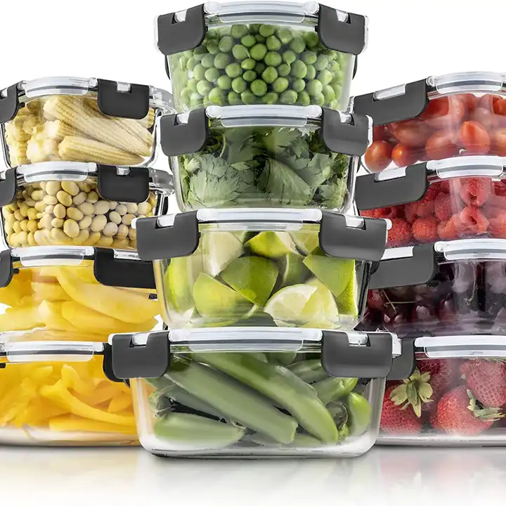 24-Piece Superior Glass Food Storage Containers Set