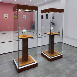 美術品、宝石、収集品用の博物館展示ケース - LED照明付き、環境に優しく、耐久性があり、カスタマイズ可能なガラス製の重厚な陳列ケース - Product Image 6