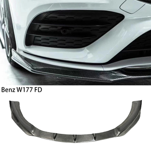 Pour A-Class W176 W177, lèvre avant en fibre de carbone style FD, 2018-2025 - Product Image 1