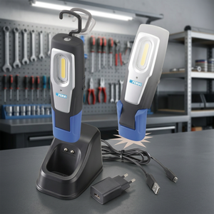 Lampe de travail LED FERVI rechargeable, batterie 3.7V 1800mAh, autonomie 7-8h - Product Image 3