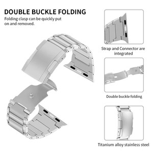 <span class=keywords><strong>Correa</strong></span> Deportiva de Titanio de Alta Calidad con Diseño de Hebilla de Caparazón de Tortuga, Compatible con Apple Watch 6/7/8/9/11/SE/Ultra 49mm - Product Image 6