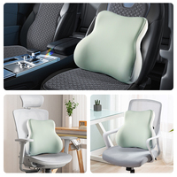 Kingkady Oreiller de Soutien Lombaire Orthopédique en Mousse à Mémoire de Forme pour Chaise de Bureau et Voiture