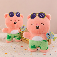 Fabricant chinois de jouets en peluche doux, peluche super douce en cristal, coutures renforcées doubles, 22 cm, pour la vente en gros aux magasins de jouets