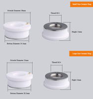 D28mm D32mm alumine Al2O3 tête de support de buse Laser en céramique pour machine de découpe Laser Co2