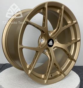 Rines 722auto Gold Multi Spoke de 1 Pieza Forjados para SUV de 19-23 Pulgadas 5x112 5x114.3 5x120 con Diseño Cóncavo Profundo para Mercedes <span class=keywords><strong>GLS</strong></span> BMW Range - Product Image 2