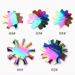 Jieniya modèle d'ongles français en acier inoxydable coloré, outil <span class=keywords><strong>de</strong></span> <span class=keywords><strong>manucure</strong></span> avec ligne <span class=keywords><strong>de</strong></span> sourire - Product Image 2