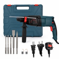 Marteau perforateur rotatif filaire GBH2-26D, 3 modes (perçage, martelage, sculpture), prise UE, kit d'outils électriques avec embouts, burins et mallette de rangement