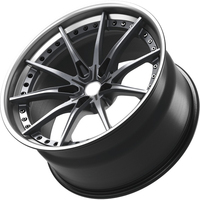 Velg Alloy Tempa Kustom 5x100 5x114.3 4x100 15 16 17 18 Inch Spoke Chrome Cekung untuk Mobil Ford, Toyota dan Mazda