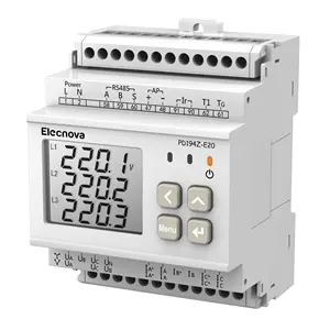 Medidor de potencia trifásico Ac Kwh Din Rs485 Modbus Rtu, medidor de energía