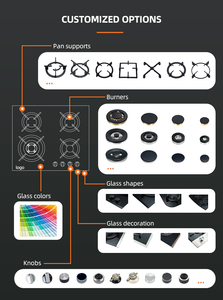 Hot Selling Fabricante De Estufas 30cm Glass Top <b>Stove</b> 1 burner Built in Gas Cooktop - Product Image 2