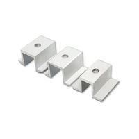 Collier de serrage intermédiaire en aluminium pour panneaux photovoltaïques, collier de serrage d'extrémité, accessoires de fixation pour panneaux solaires, stock usine