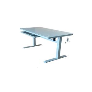 Adjustable High Quality Modern Building Commercial Office Indoor Metal & <b>Glass</b> Powder Coated Lumetal Vietnam <b>Computer</b> <b>Desks</b> - Product Image 1