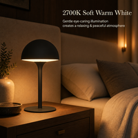 Lampe de table LED rechargeable sans fil ROOMLUX 3W, à intensité variable par toucher, en aluminium, pour restaurant, bar, chambre, hôtel, décoration