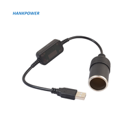 OEM Auto Accessoires USB Pour Allume-cigare Socket Convertisseur Câble USB 5V À 12V Convertisseur Adaptateur