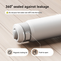 Bouteille en acier inoxydable de 32 oz avec support magnétique pour téléphone, double paroi, bouteille d'eau isolée 304 avec couvercle pour le yoga, la salle de sport, blanche