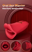 OEM Rose Oraler Vibrator für Mehrfach-Vergnügen IPX7 Wasserdichter Klitoris-Vibrator für Erwachsene Liebende Paare