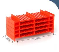 Organizador de Cables de Plástico, Abrazadera de Fijación de Cables Ignífuga de ABS para Centro de Datos, Sala de Servidores, Oficina, Modelo Base de Plástico 8*12
